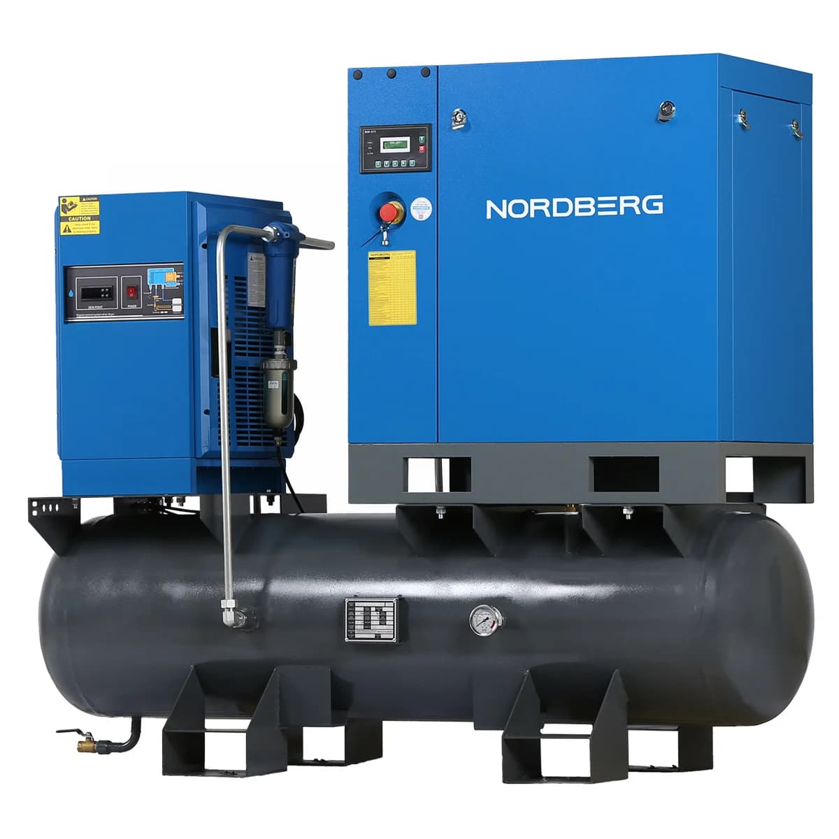 Компрессор винтовой Nordberg NCC10RD — 7.5 кВт / 900 л/мин / ресивер 260 л + осушитель