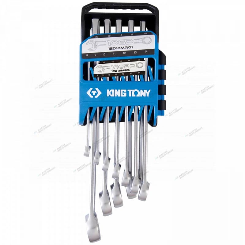 Набор комбинированных ключей King Tony 12D12MRS на подставке