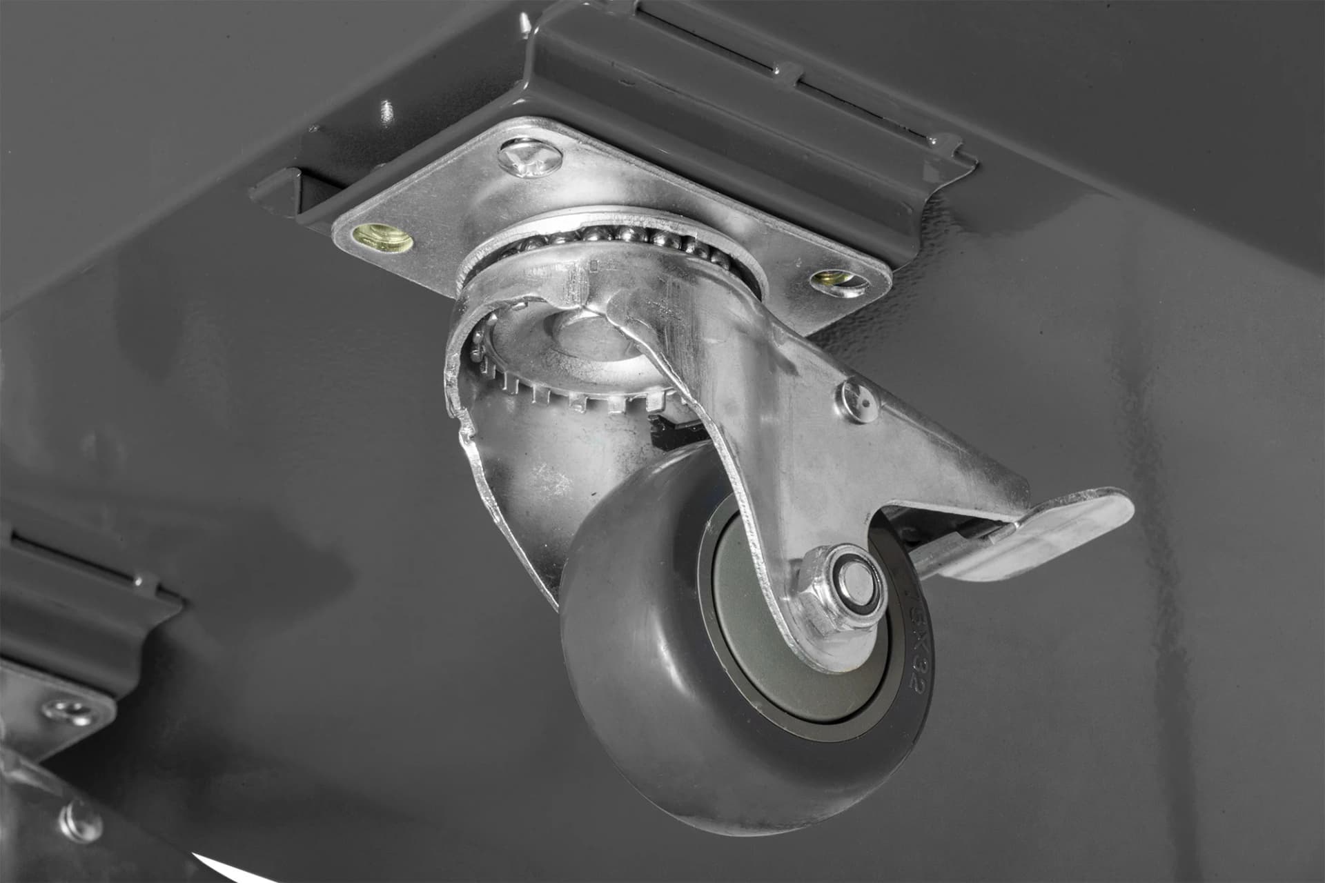 Тележка NORDBERG T1 — 3 открытые полки нагрузка 60 кг/полку стальная серая 800×385×830 мм