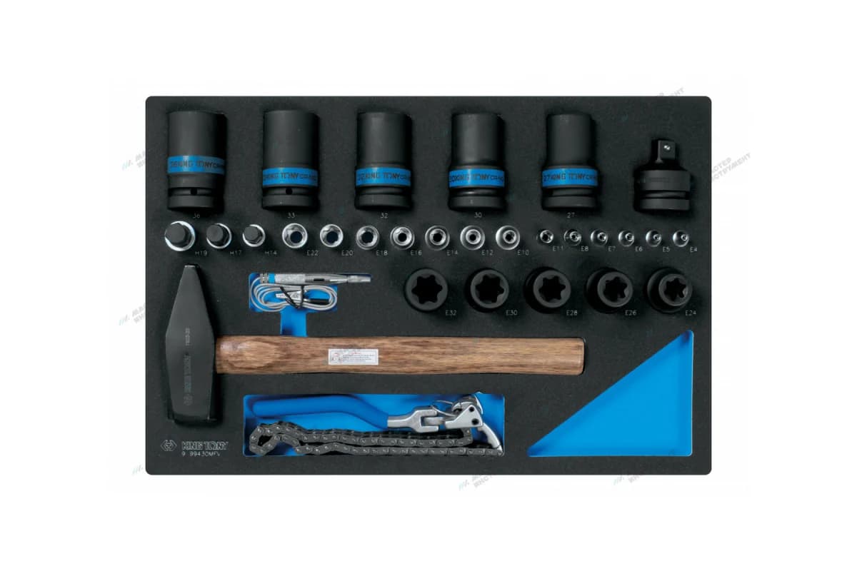 Набор ударных головок KING TONY 9-99430MFV в ложементе