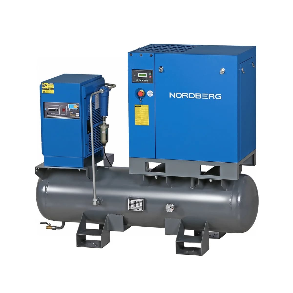 Компрессор винтовой Nordberg NCC10RD — 7.5 кВт / 900 л/мин / ресивер 260 л + осушитель