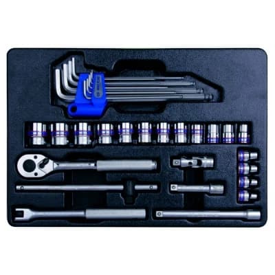 Набор торцевых головок 3/8″» King Tony 9-93523MR — TORX трещотка шестигранники 31 пред.