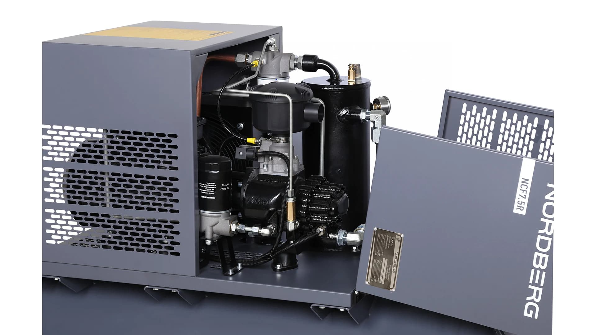 Компрессор винтовой Nordberg NCF7,5R — 5,5 кВт / 10 бар / ресивер 230 л