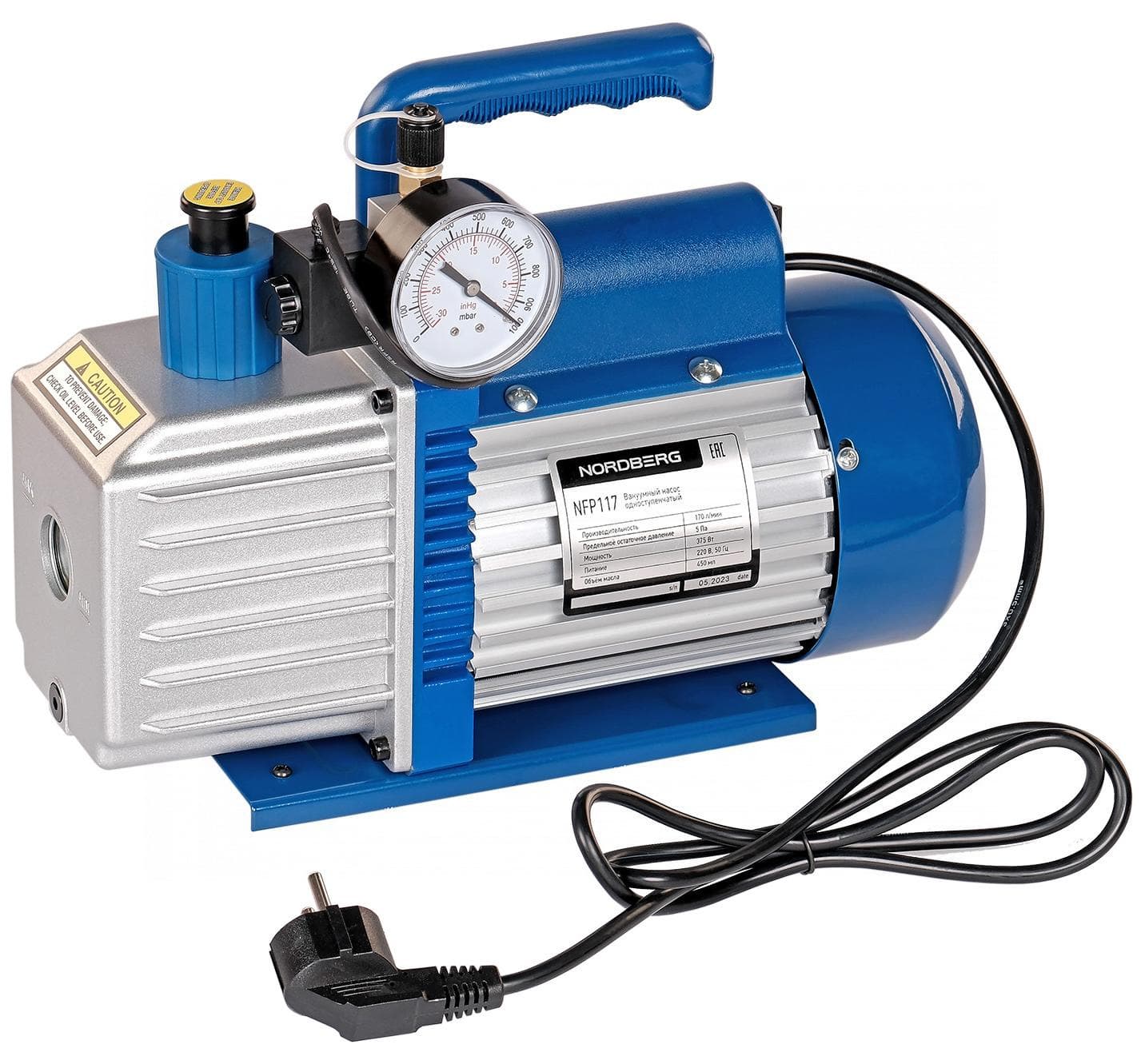 Вакуумный насос NORDBERG NFP117 на рабочем столе
