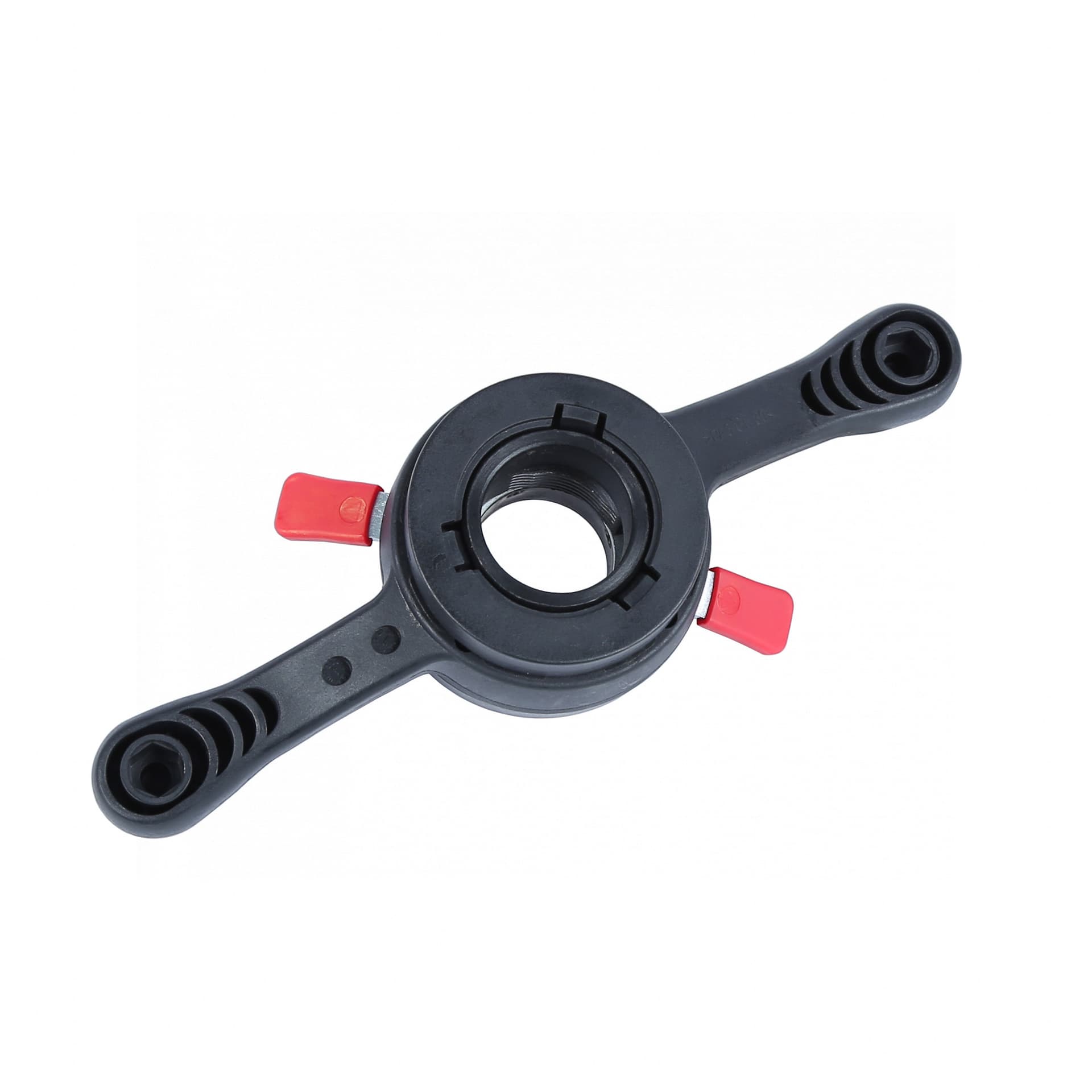 Крупный план резьбы гайки 40 мм шаг 3 мм