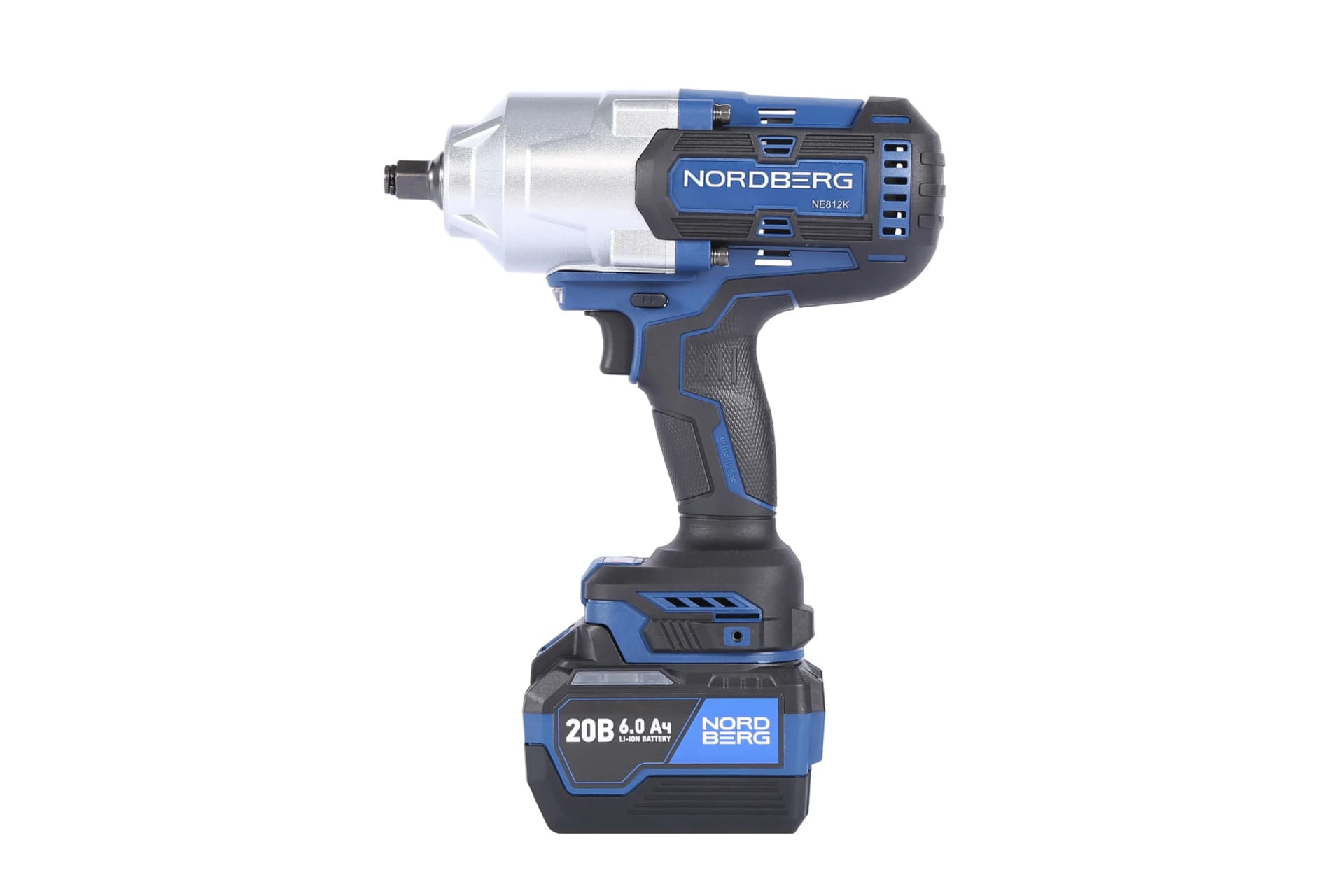 Гайковерт аккумуляторный NORDBERG NE812K — 1/2″, 1700 Нм, 6 Ач