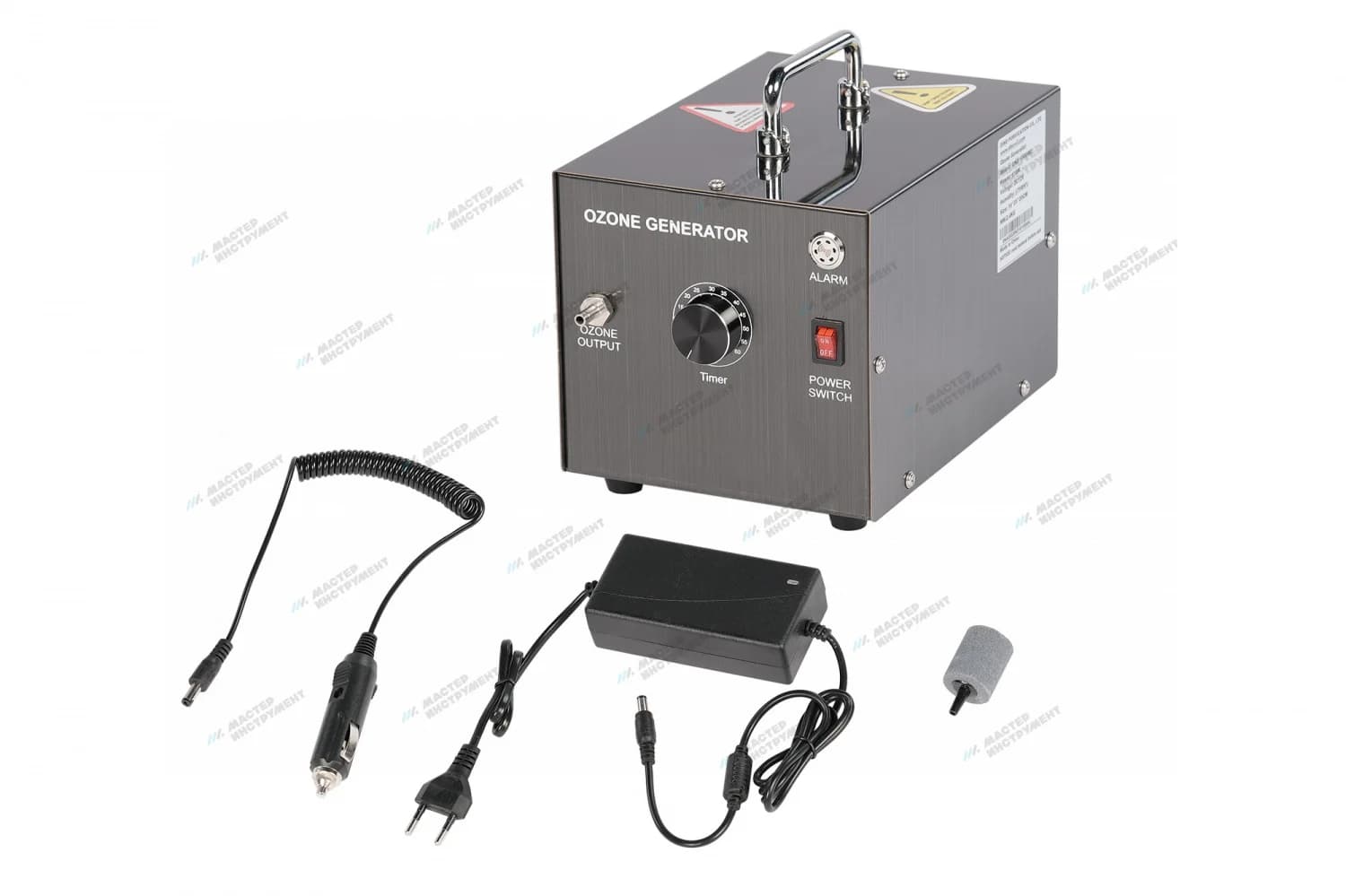 Озонатор автомобильный 1000 MG — 1 г/ч, зона до 20 м², таймер 0–2 ч