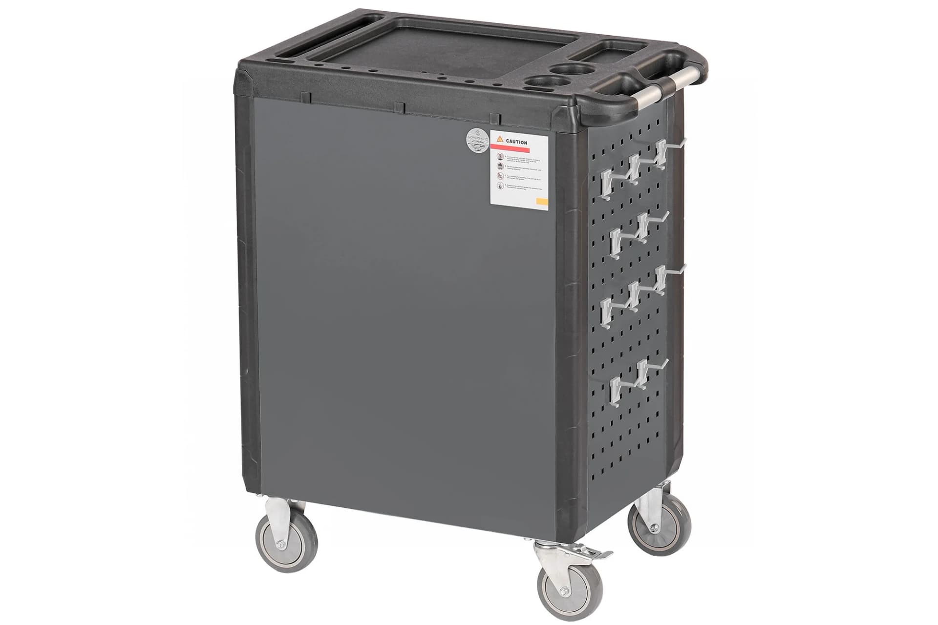 Тележка NORDBERG T7N — 7 ящиков нагрузка 350 кг замок в каждом серая 800×470×980 мм