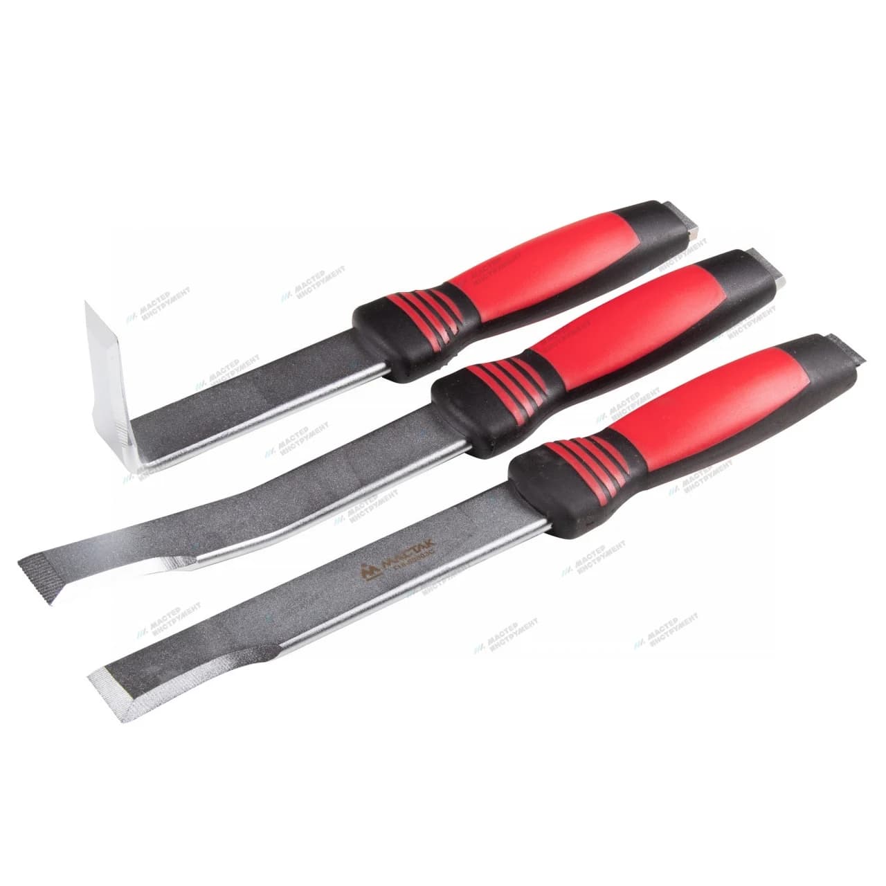 Набор из трёх зубил для расшивки кузовных швов в пластиковом кейсе