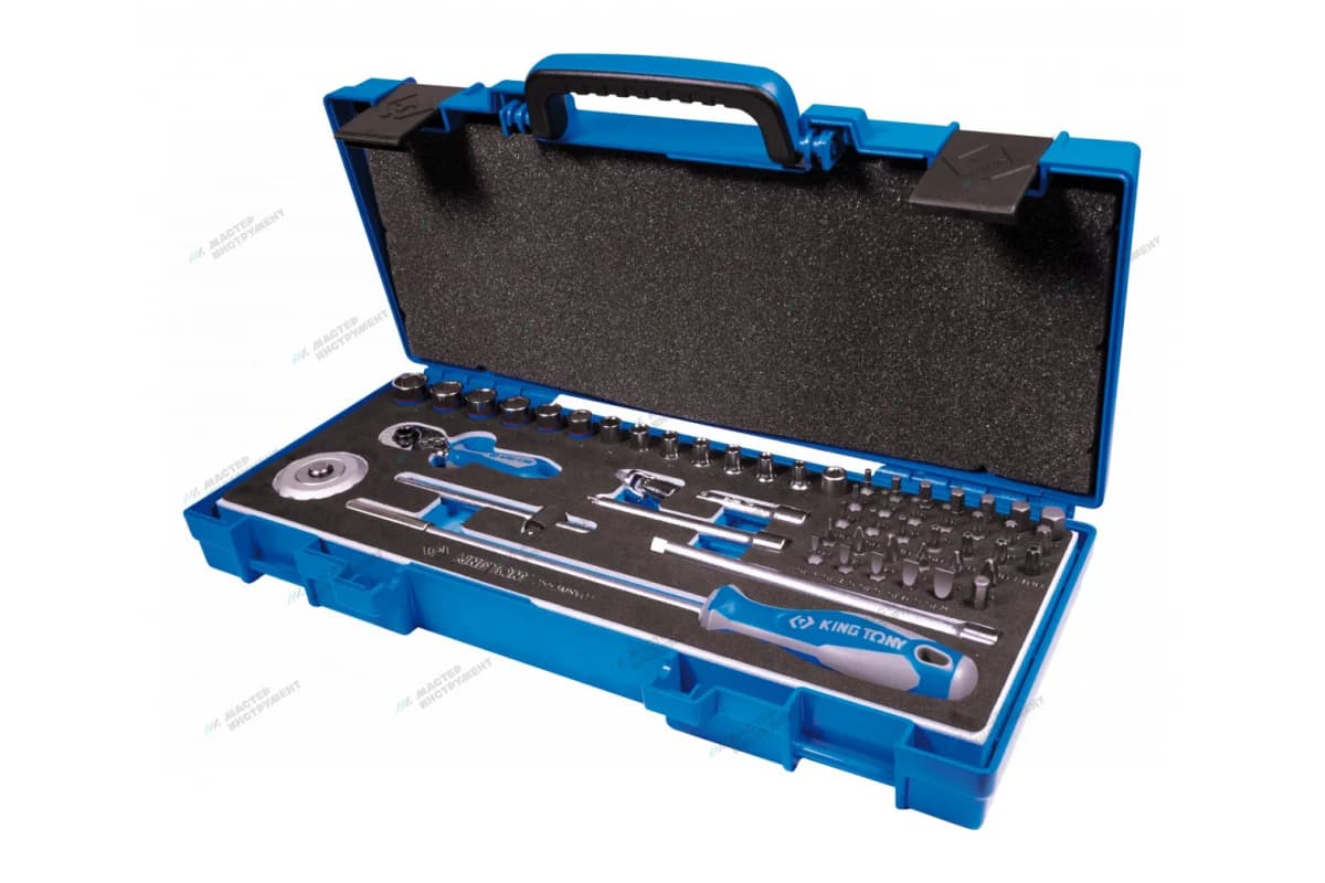 Набор торцевых головок 1/4 дюйма 55 предметов в картонной коробке