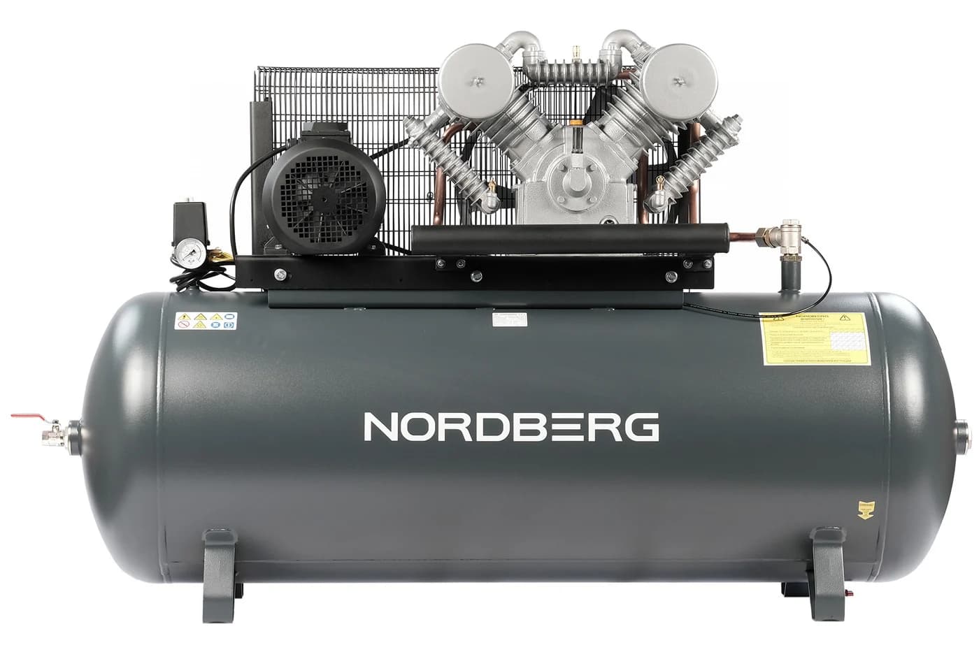 Компрессор поршневой Nordberg NCP500/1400 — 380 В, 1400 л/мин, ресивер 500 л, 7,5 кВт