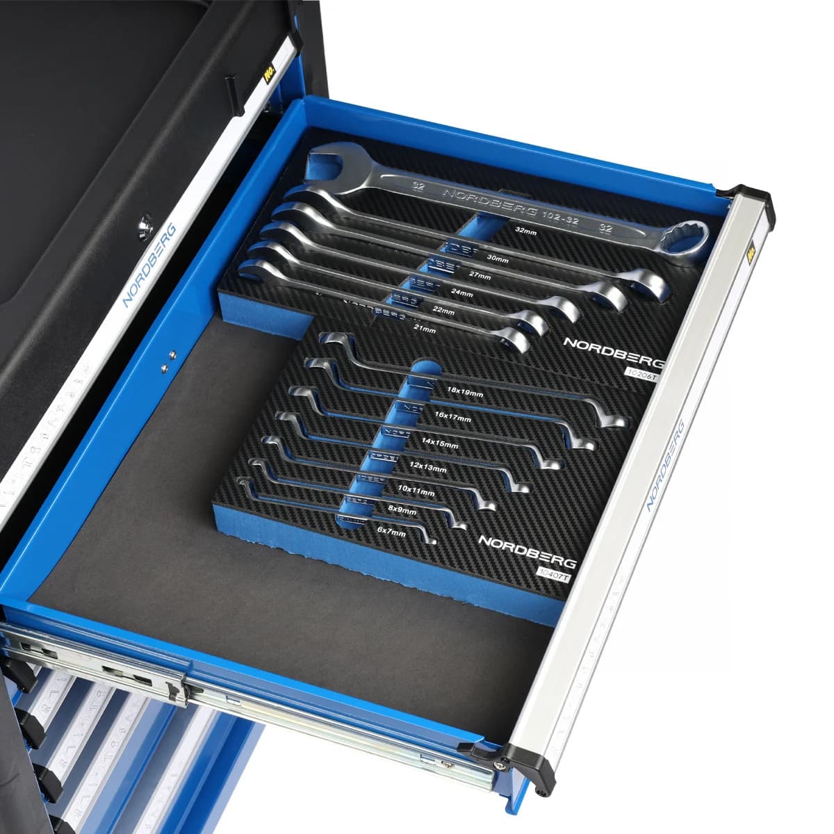 Набор ключей комбинированных Nordberg 10206T — 21–32 мм, ложемент, 6 предметов