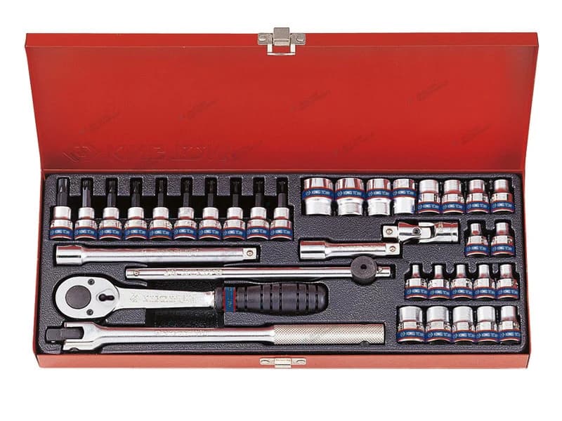 Набор торцевых головок King Tony 3034MR в кейсе