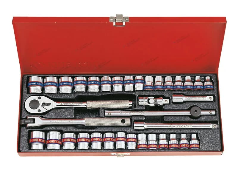 Набор торцевых головок King Tony 3036CR в кейсе