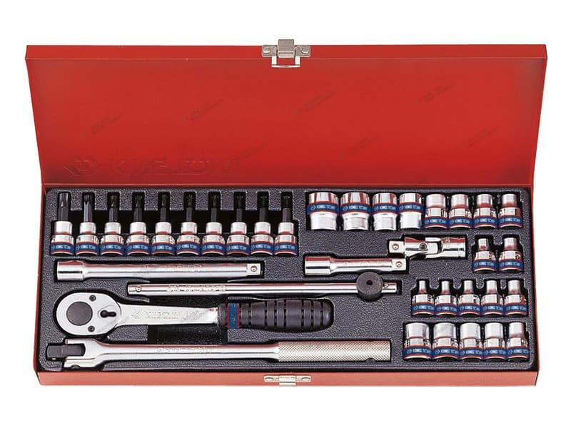 Набор торцевых головок King Tony 3534MR в кейсе