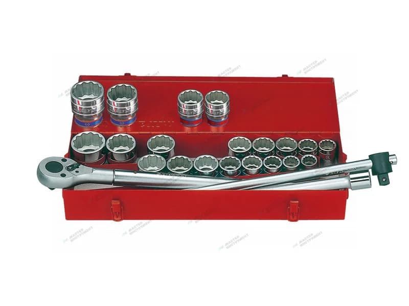 Набор торцевых головок King Tony 6224CR в кейсе