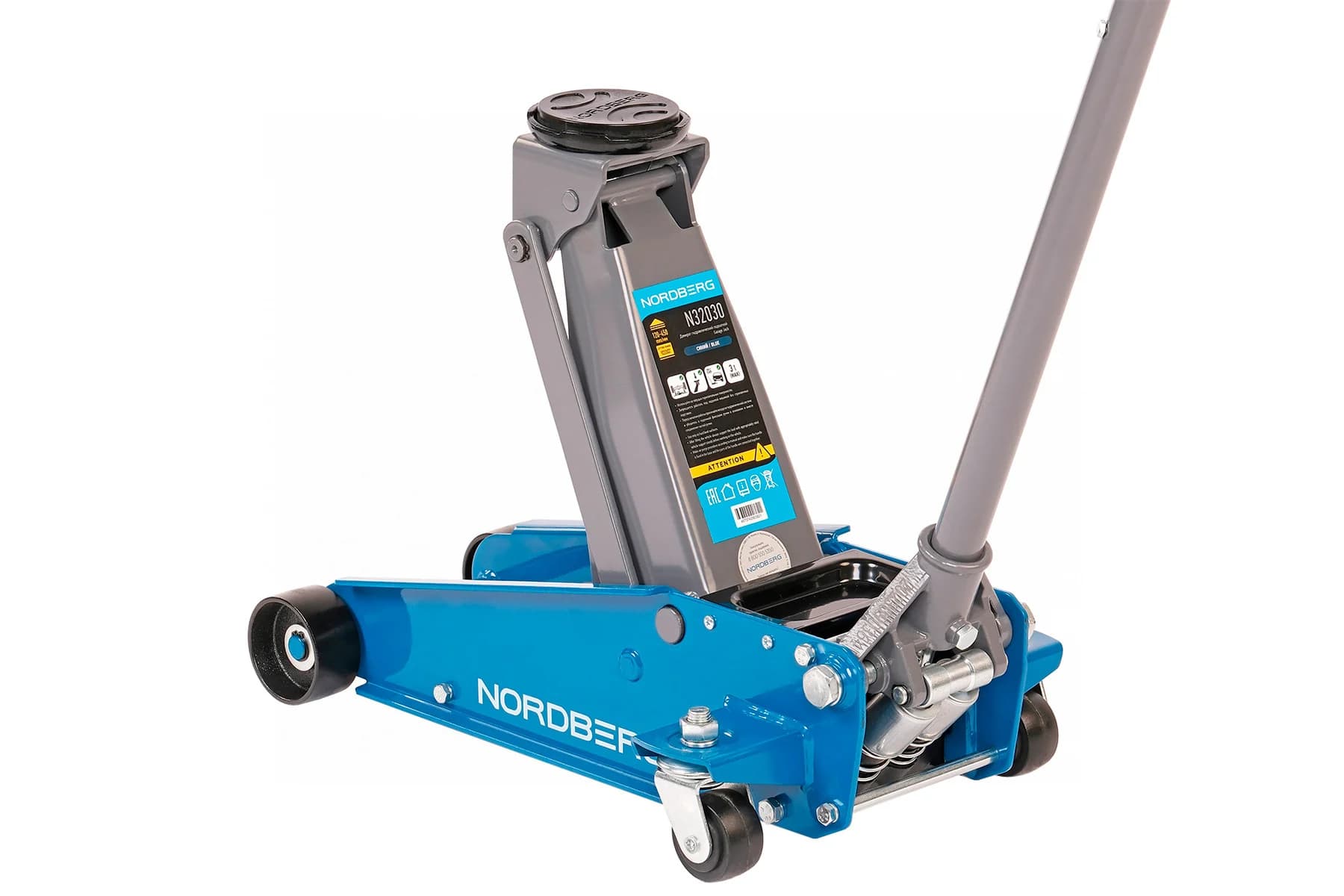 Домкрат подкатной NORDBERG N32030 — 3 т, быстрый подъём