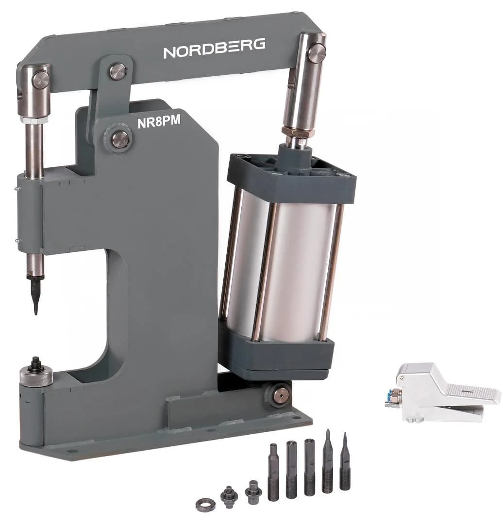 Клепальный станок пневматический Nordberg NR8PM — цилиндр 160 мм