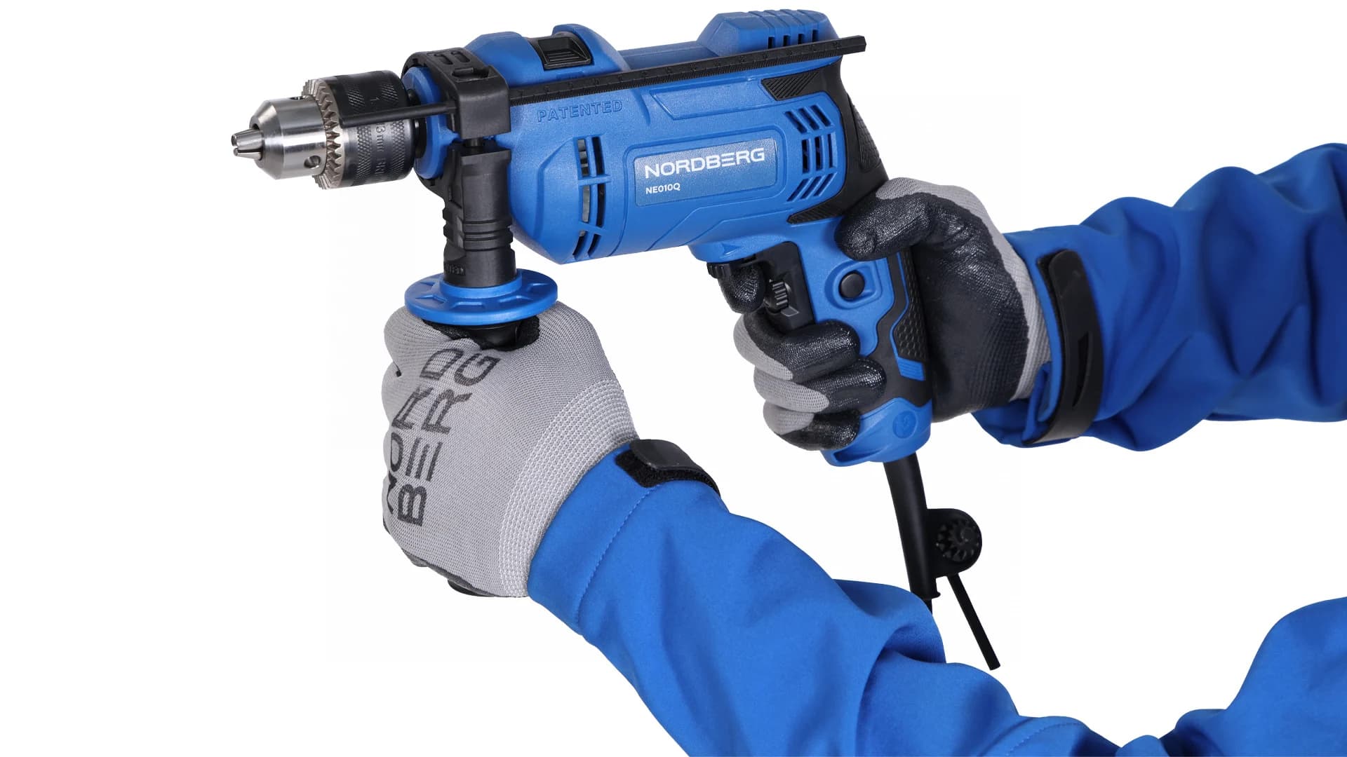 Дрель ударная NORDBERG NE010Q — 850 Вт, патрон 13 мм