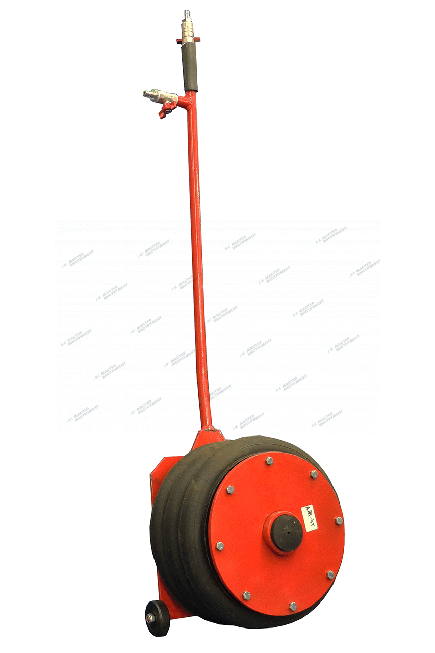 Домкрат пневматический подкатной ДПП-4 т — высота 16–44 см, давление 6,3 бар