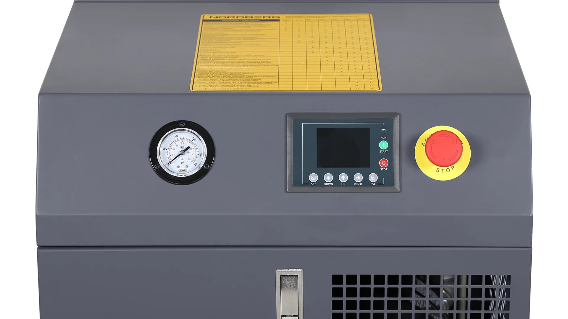 Компрессор винтовой Nordberg NCF7,5R — 5,5 кВт / 10 бар / ресивер 230 л