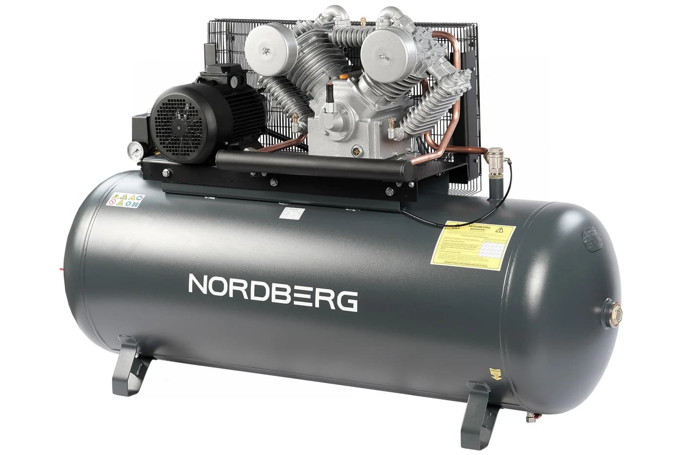 Компрессор поршневой Nordberg NCP500/1400 — 380 В, 1400 л/мин, ресивер 500 л, 7,5 кВт