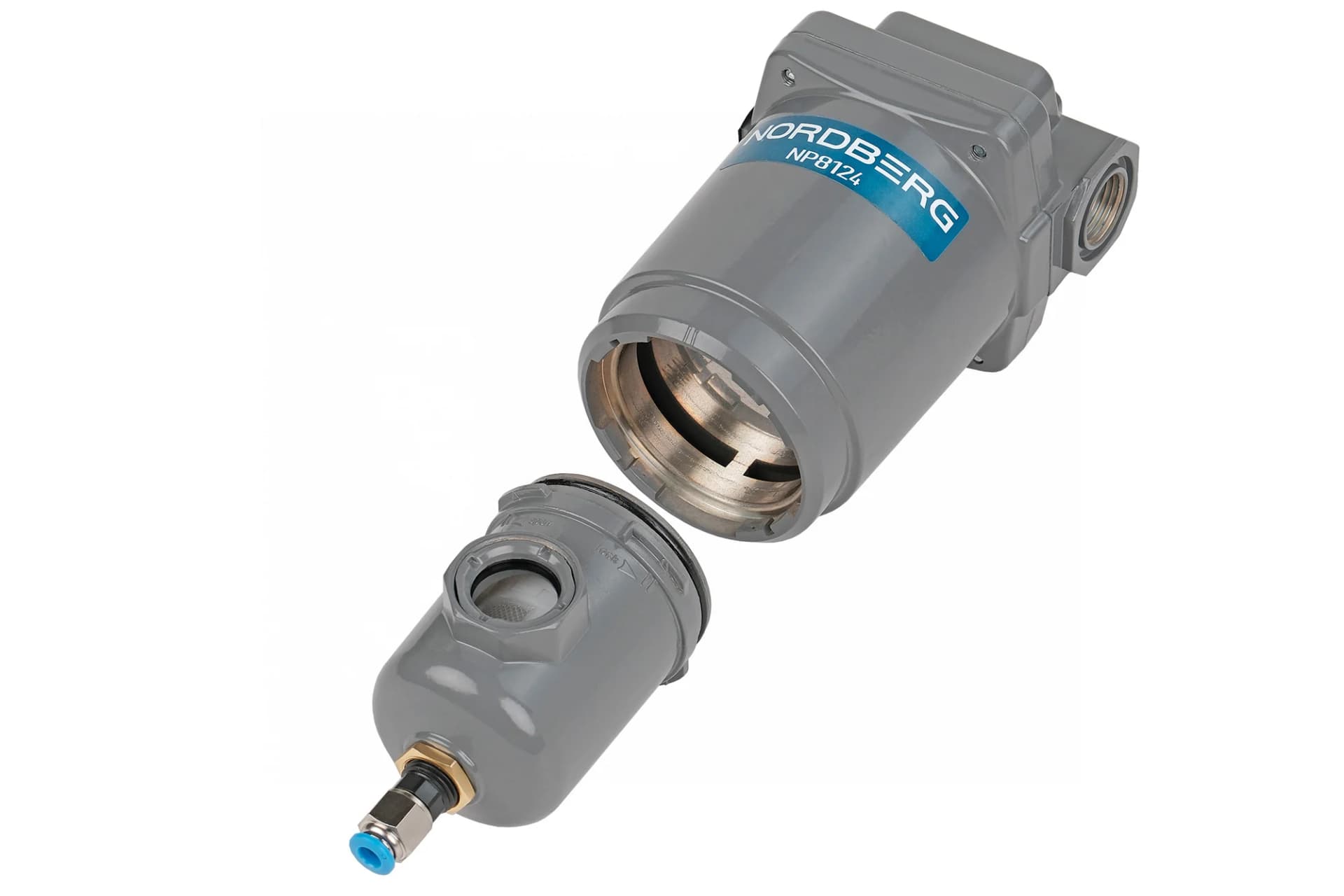 Фильтр воздушный тонкой очистки NORDBERG NP8124 — 0,3+0,01 мкм, 1/2″, 15 бар