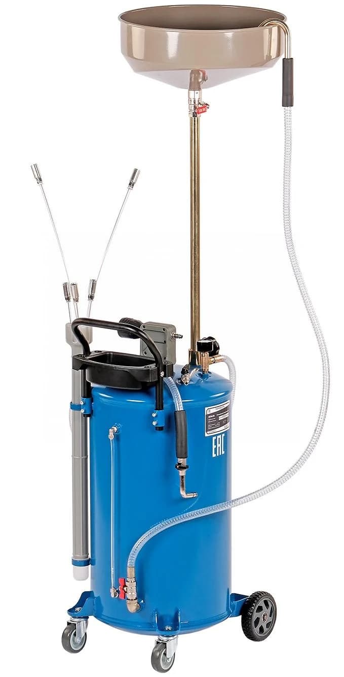 Установка для сбора масла Nordberg 2379-CB — пневматическая, 65 л, синяя