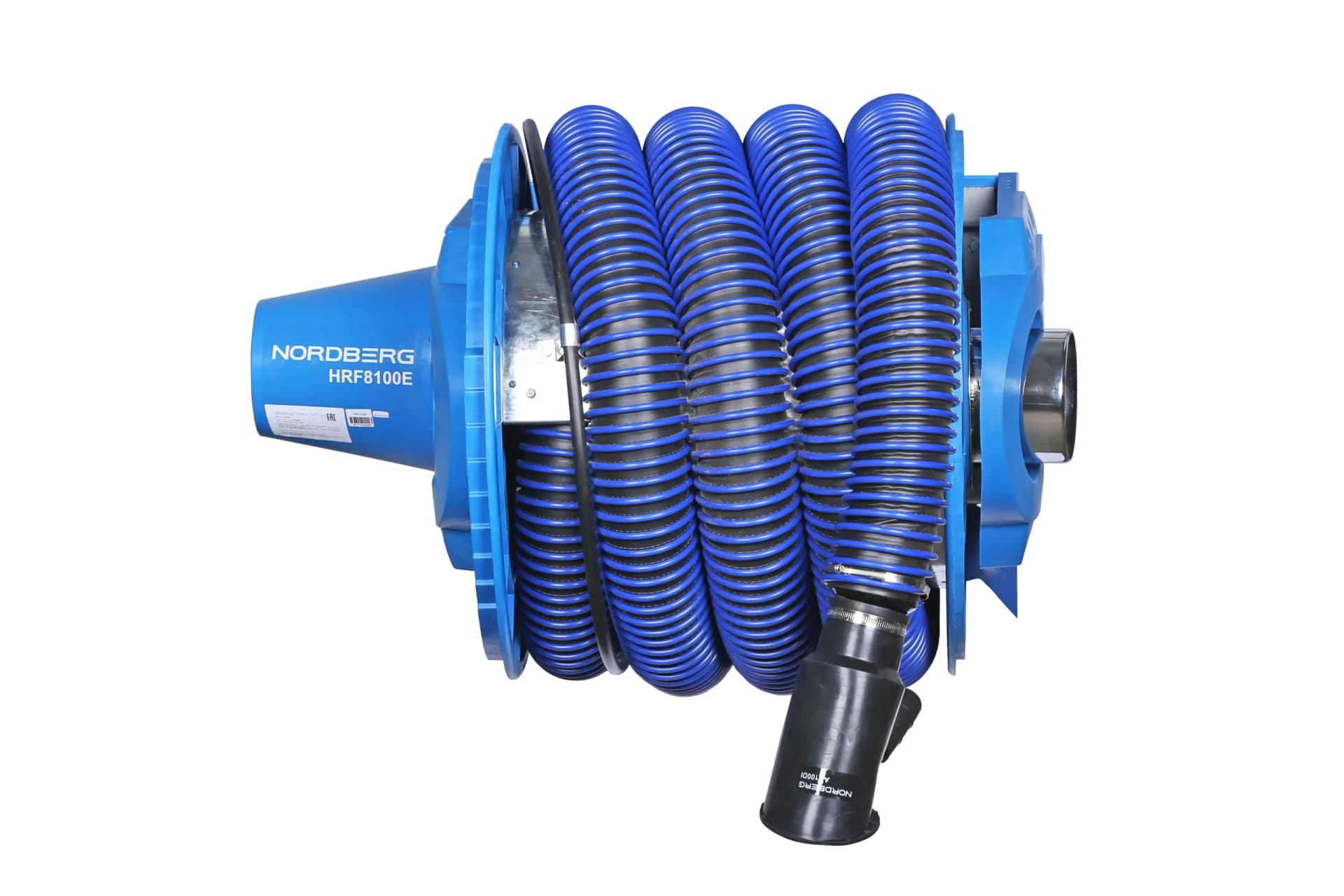 Катушка NORDBERG HRF8100E-KIT — автоматическая для выхлопных газов шланг 8 м Ø100 мм с насадкой