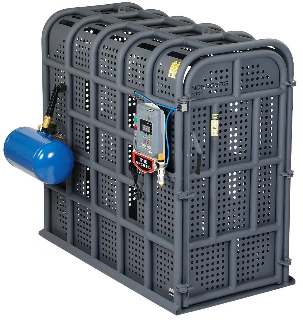 Клеть NORDBERG 46TC16 — для накачки грузовых колёс до 16 бар Ø160 см с бустером и автоподкачкой