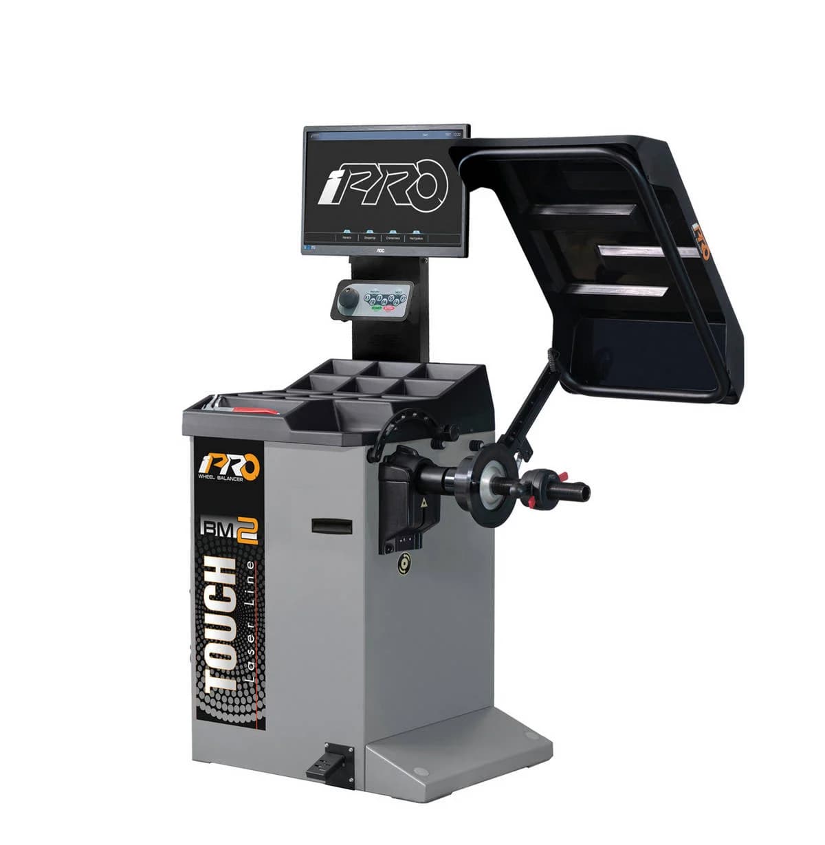 Балансировочный станок iPRO BM2 — общий вид с монитором 21,5 дюйма