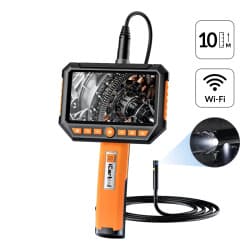 Видеоэндоскоп промышленный, экран 5″, 2Мп, 2 камеры, 10м, 8 мм сменный зонд iCartool IC-V116A-10