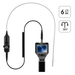 Видеоэндоскоп управляемый, 3.5″, 1Мп, 1280×720, 1м, 6мм, 360° iCartool IC-V202