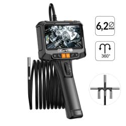 Видеоэндоскоп управляемый, экран 5″, 2Мп, 1920×1080, 1м, 6.2мм, 360° iCartool IC-VC8052W