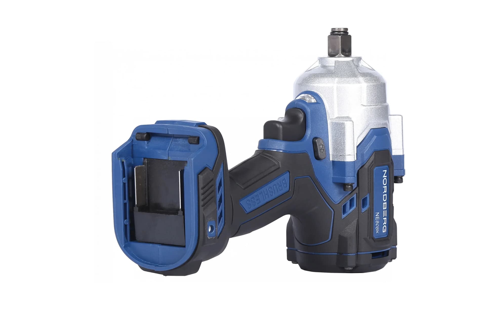 Гайковерт аккумуляторный NORDBERG NE808K — 1/2″, 1000 Нм, 20 В, 2 аккум.