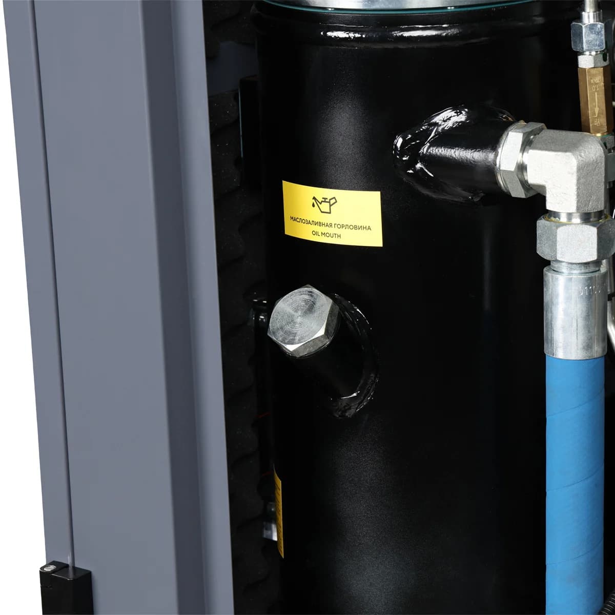 Компрессор винтовой, 11 кВт, 10 бар, 1550 л/мин, ресивер 410 л, с частотным преобразователем, осушитель