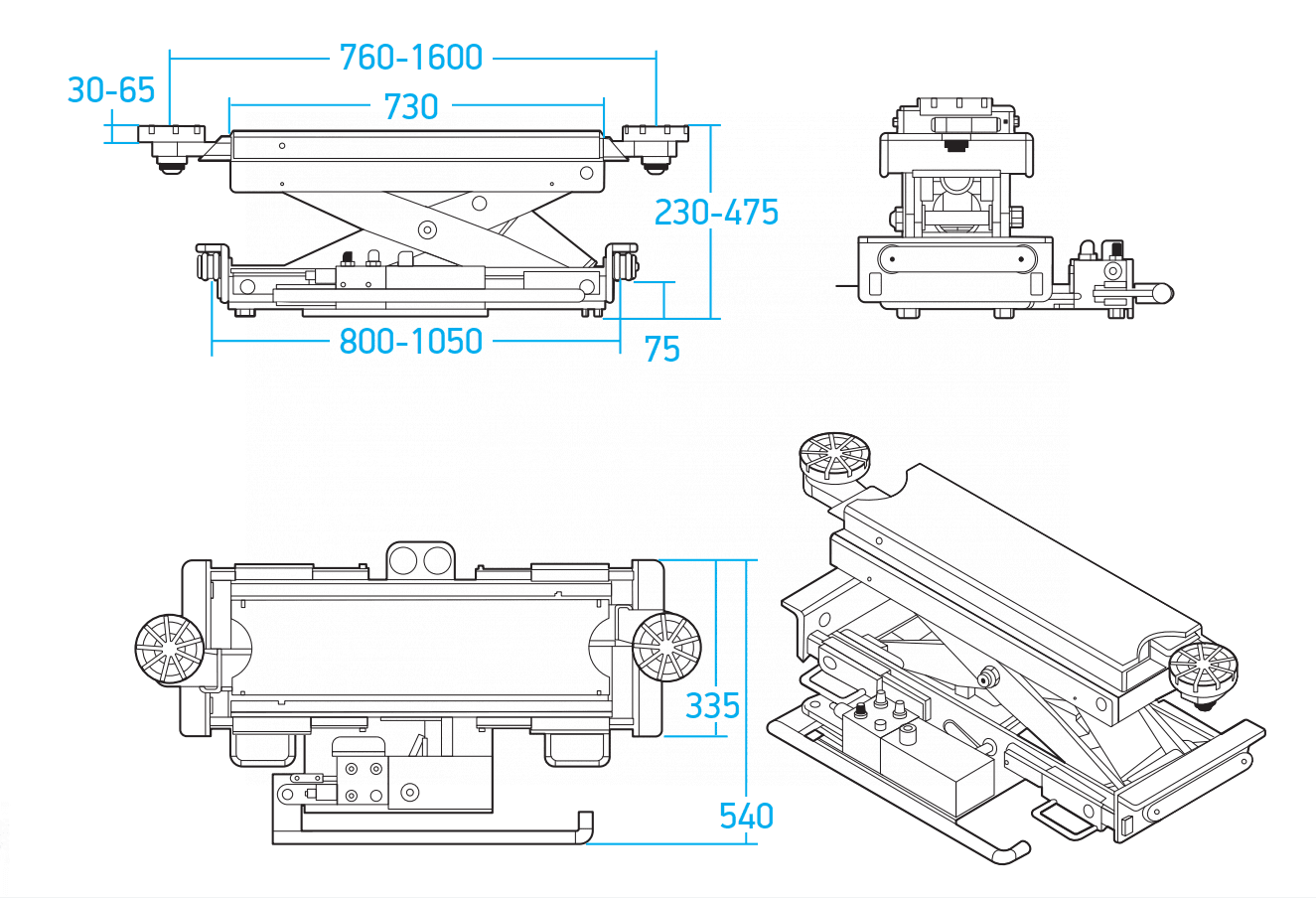 Траверса NORDBERG N433A_B — платформа и ролики