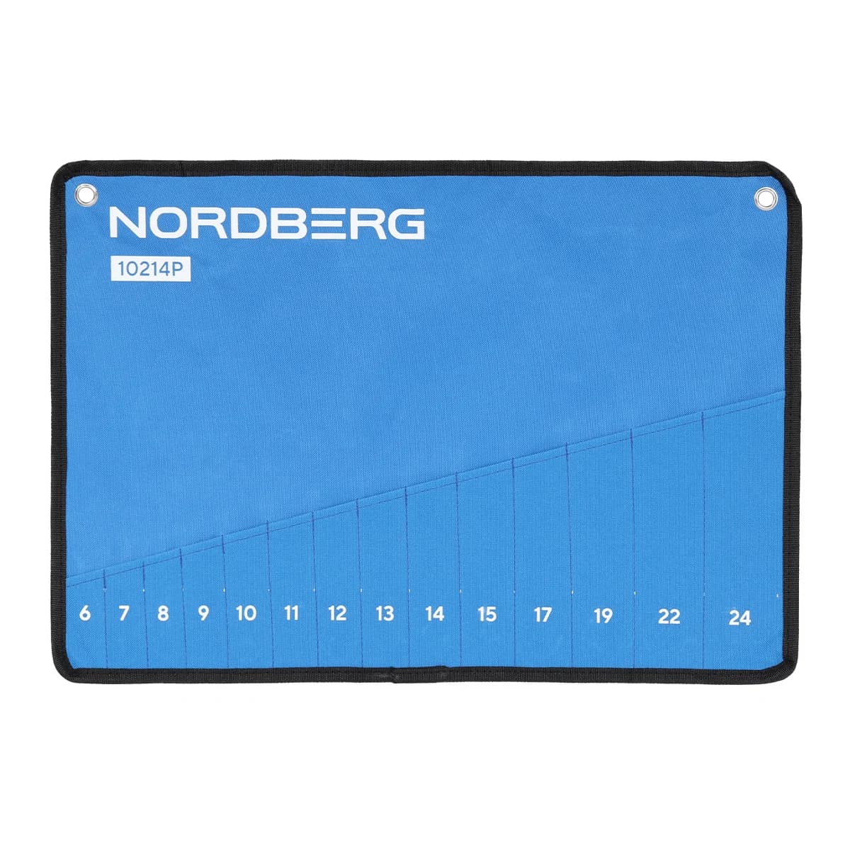 Набор комбинированных ключей NORDBERG 10214P — 14 ключей 6–24 мм в тканевом чехле