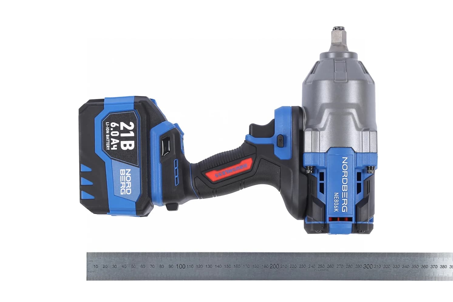 Гайковерт аккумуляторный NORDBERG NE806K — 1/2″, 1500 Нм, 6 Ач