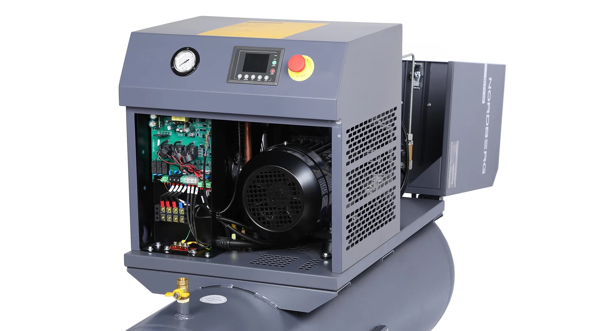 Компрессор винтовой Nordberg NCF7,5R — 5,5 кВт / 10 бар / ресивер 230 л