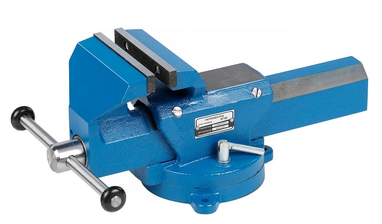 Тиски слесарные NORDBERG NT160 с губками 160 мм