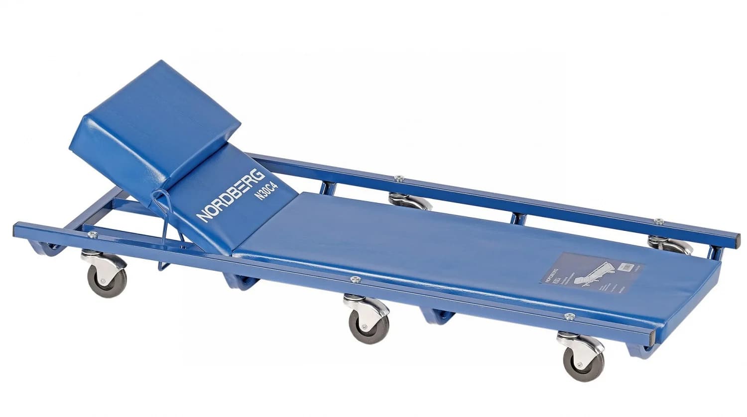 Лежак подкатной Nordberg N30C4 — откидной подголовник / нагрузка 115 кг