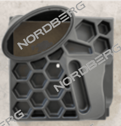 Пластиковая крышка кожуха для балансировочного станка NORDBERG 4523N