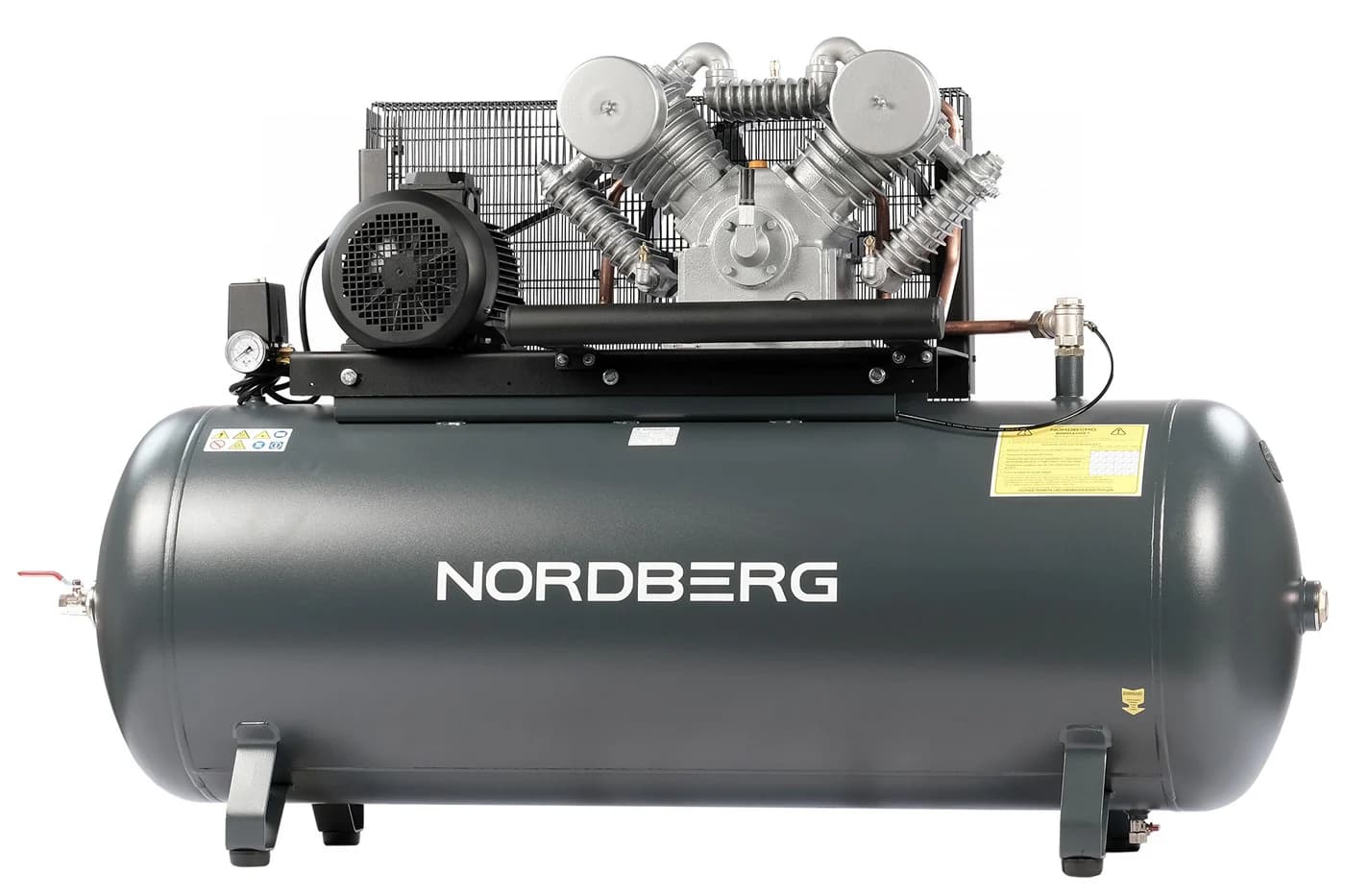 Компрессор поршневой Nordberg NCP500/1400 — 380 В, 1400 л/мин, ресивер 500 л, 7,5 кВт