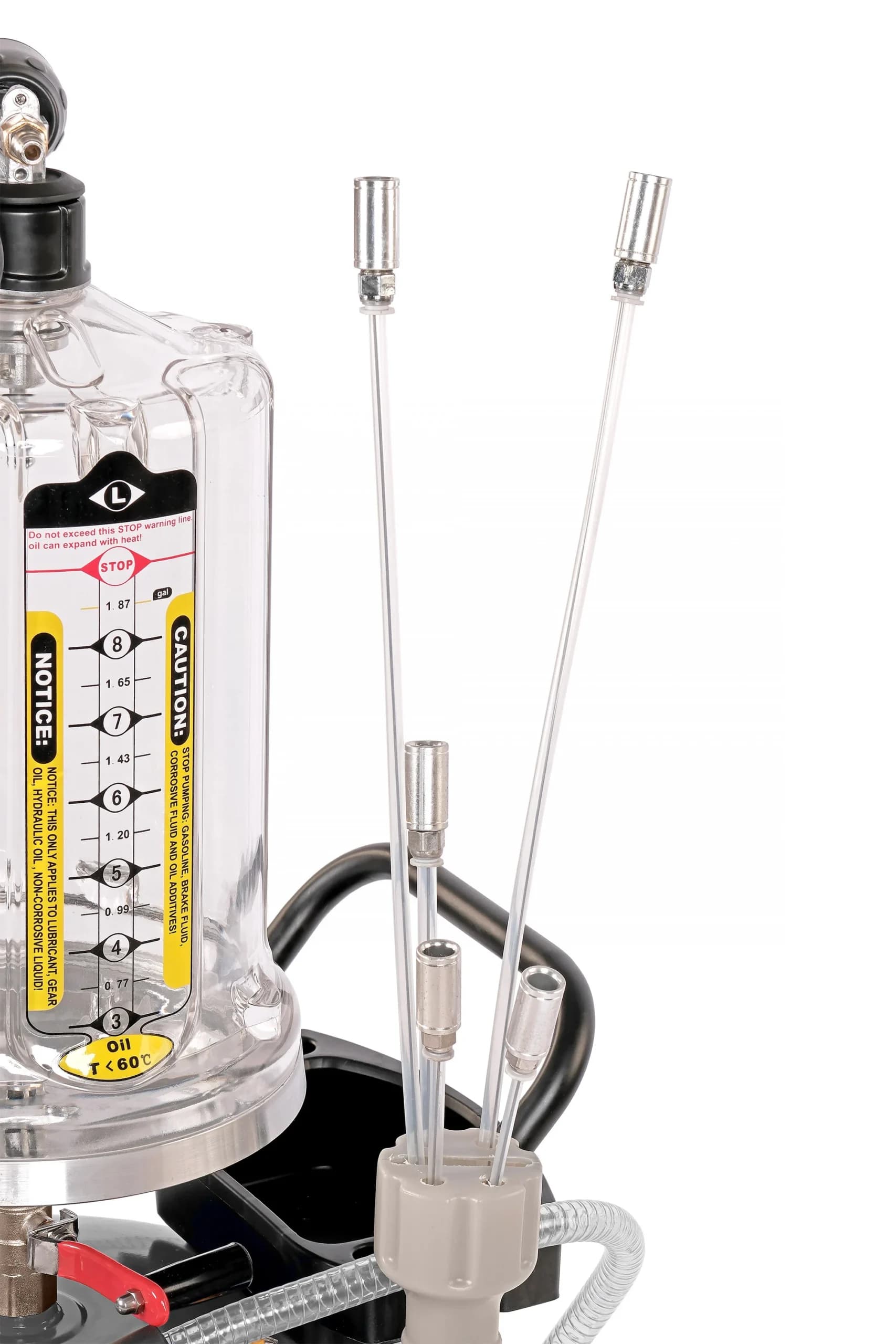 Установка для сбора масла Nordberg 2379G — пневматическая, 65 л, с осмотровой колбой