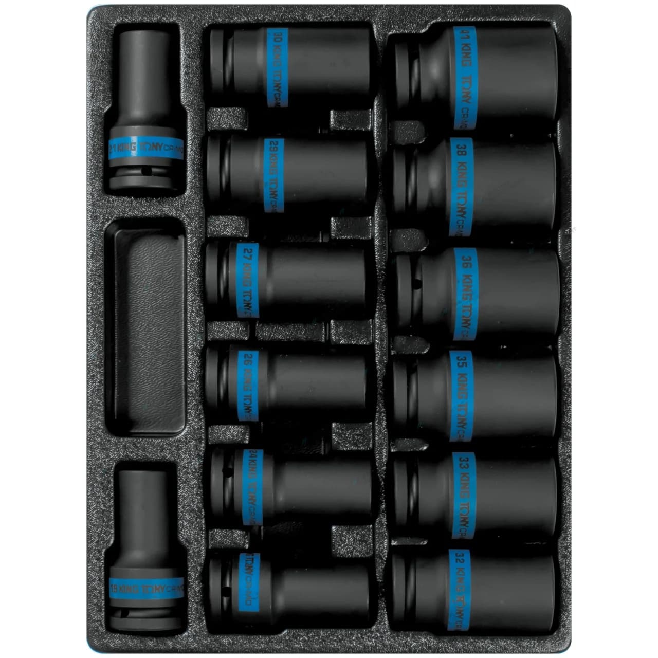 Набор ударных глубоких головок KING TONY 9-6414MP в ложементе