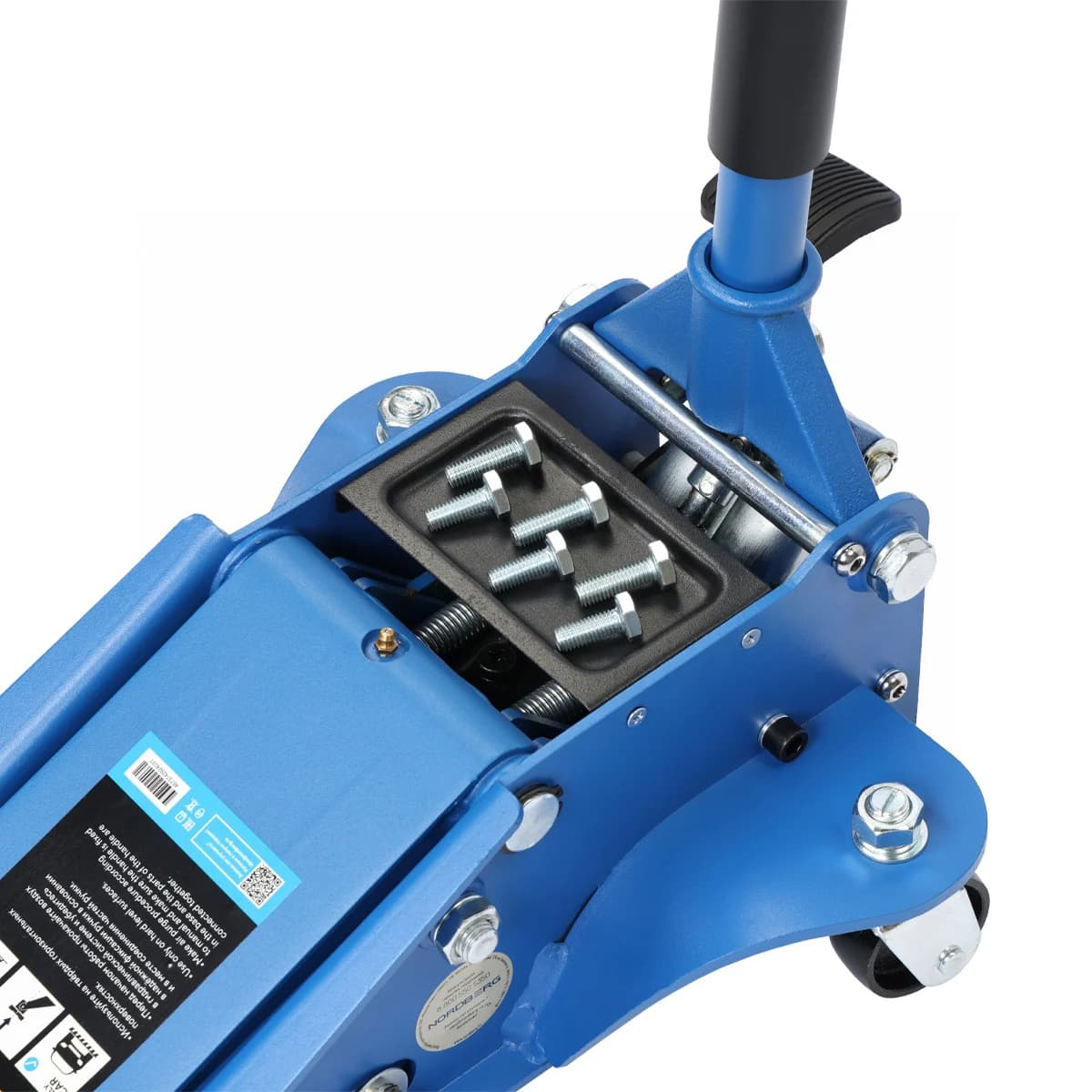 Домкрат подкатной NORDBERG N3203L — 3 т, стопор, подхват 7,5 см