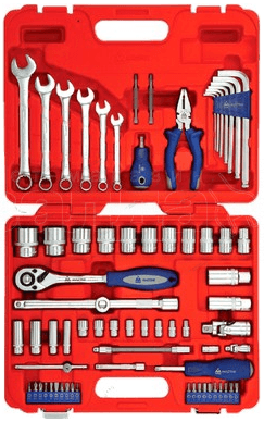 Набор инструментов MACTAK 0-072С в кейсе