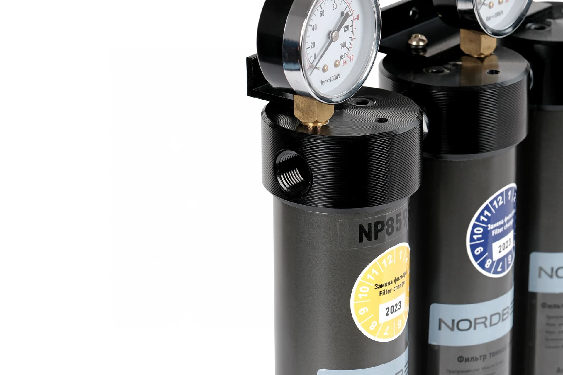 Фильтр-группа NORDBERG NP8595 — трёхступенчатая, 0,01 мкм + угольный фильтр
