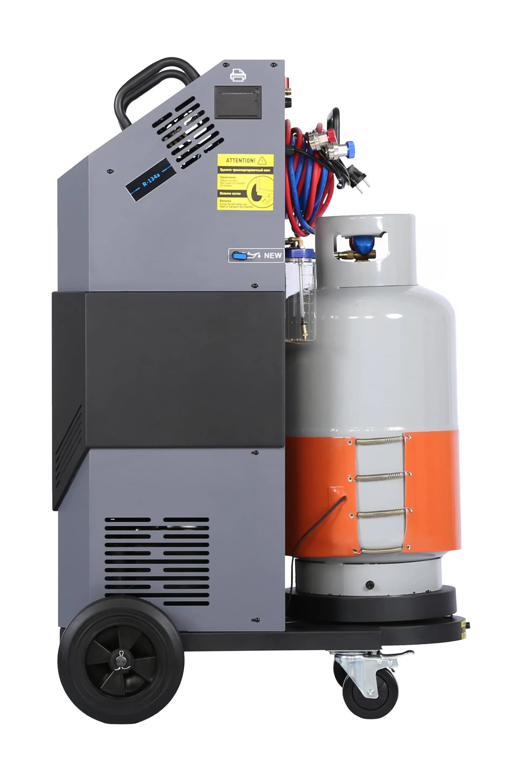 Установка автомат для заправки кондиционеров автобусов с ручным впрыском масла